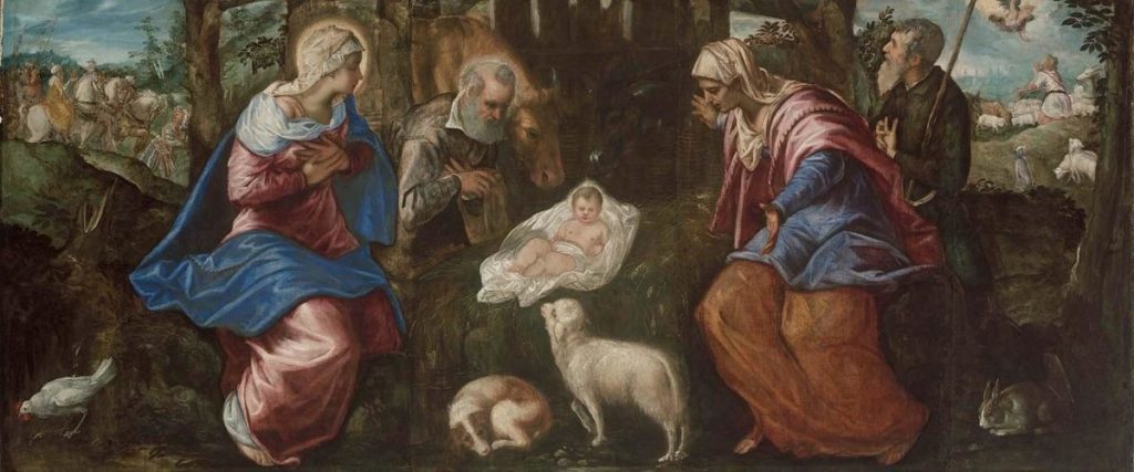 Old Painting of the Nativity